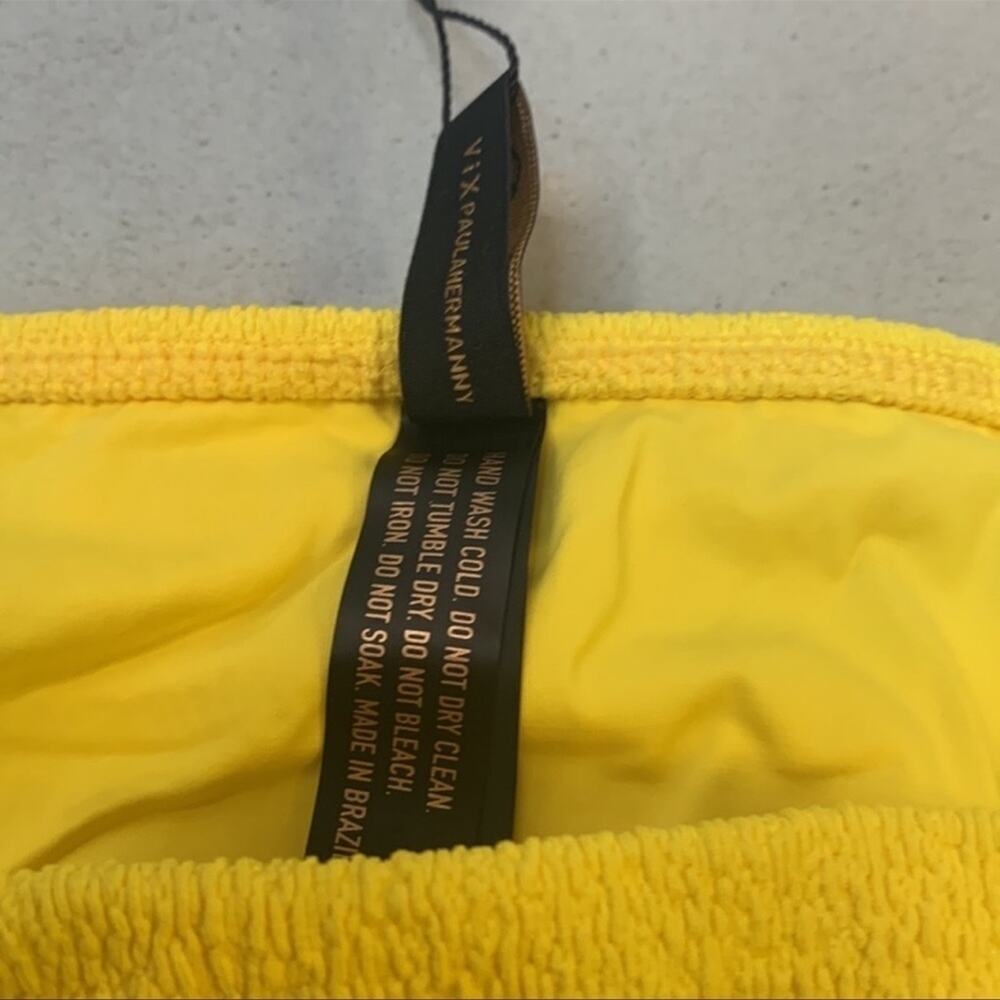 VIX Firenze Beaded Bikini Bottom Yellow XS - Picture 12 of 13